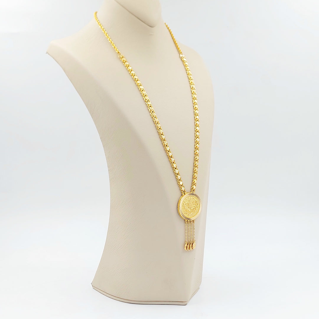21K عقد رشادي اكسترا-مجوهرات الشيخ سعيد-Saeed Jewelry 