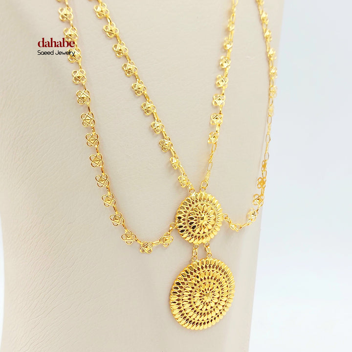 21K عقد اكسترا-مجوهرات الشيخ سعيد-Saeed Jewelry 