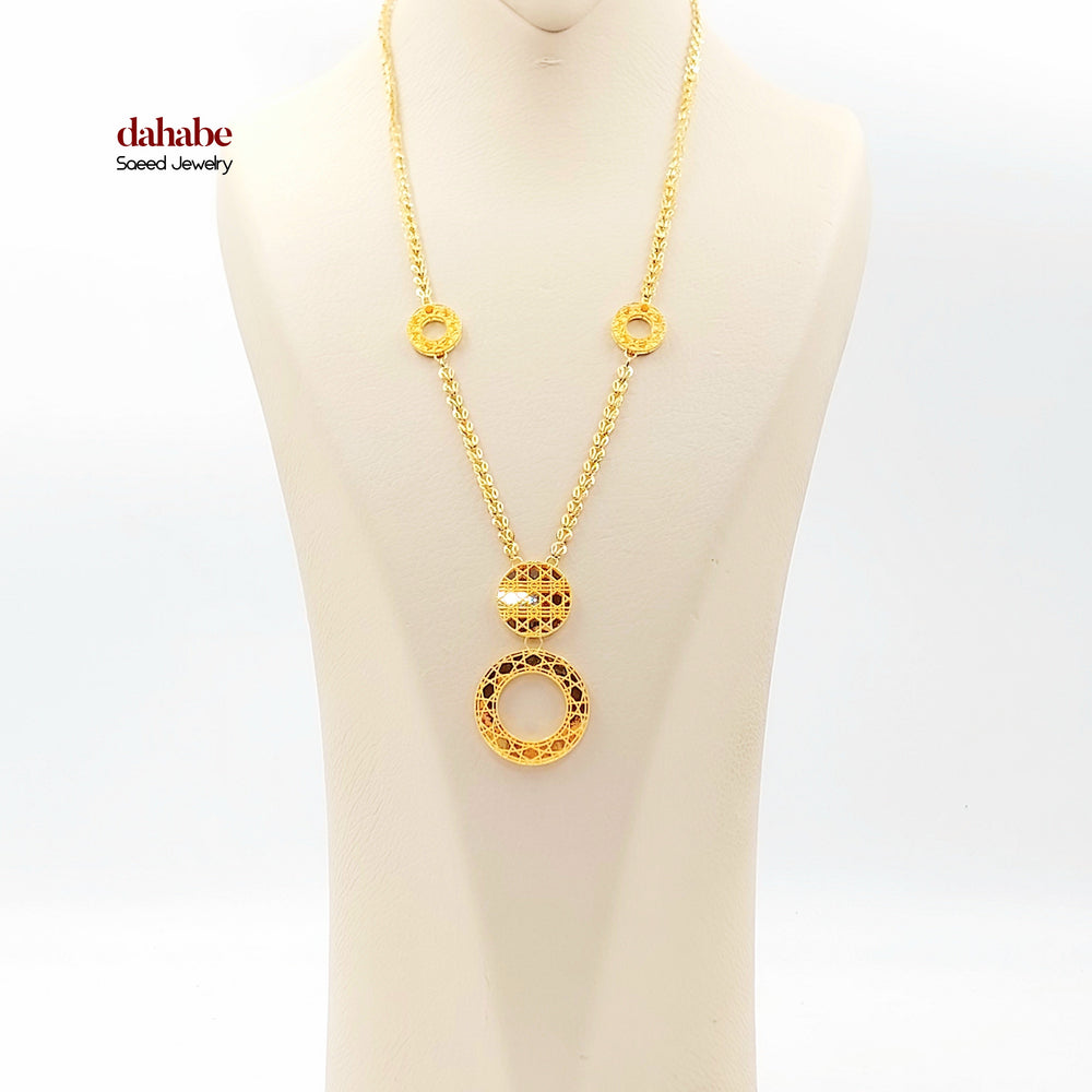 21K عقد اكسترا-مجوهرات الشيخ سعيد-Saeed Jewelry 