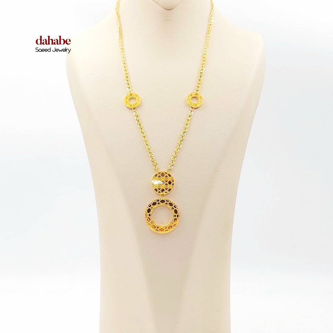 21K عقد اكسترا-مجوهرات الشيخ سعيد-Saeed Jewelry 