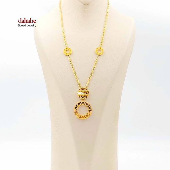 21K عقد اكسترا-مجوهرات الشيخ سعيد-Saeed Jewelry 