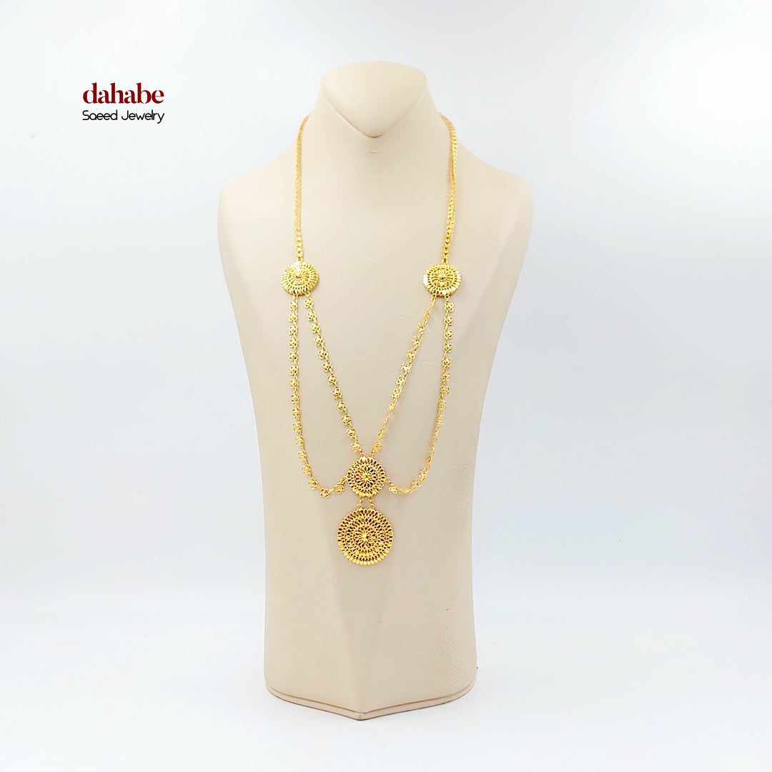 21K عقد اكسترا-مجوهرات الشيخ سعيد-Saeed Jewelry 