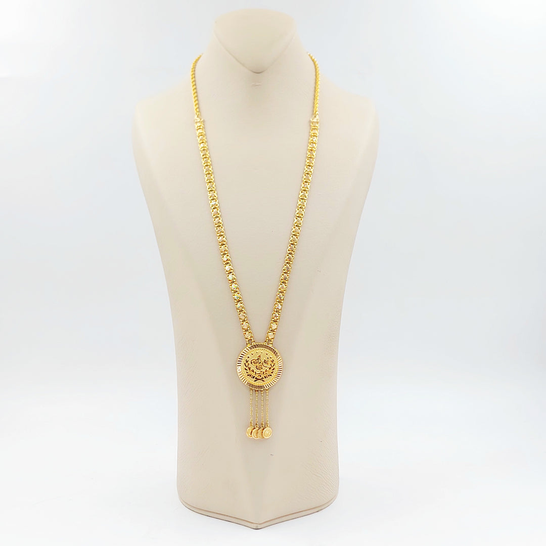 21K عقد رشادي اكسترا-مجوهرات الشيخ سعيد-Saeed Jewelry 