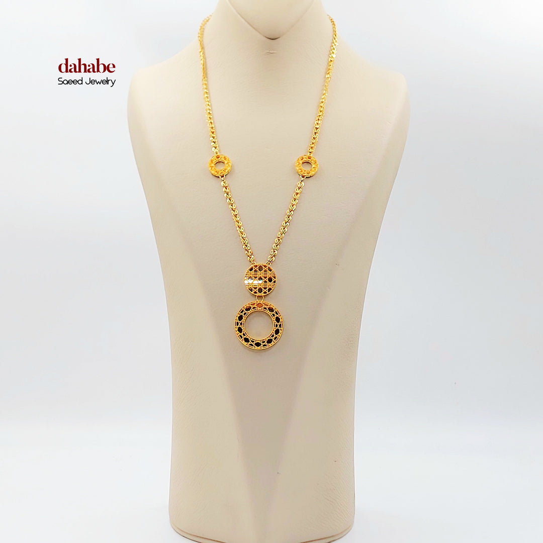 21K عقد اكسترا-مجوهرات الشيخ سعيد-Saeed Jewelry 