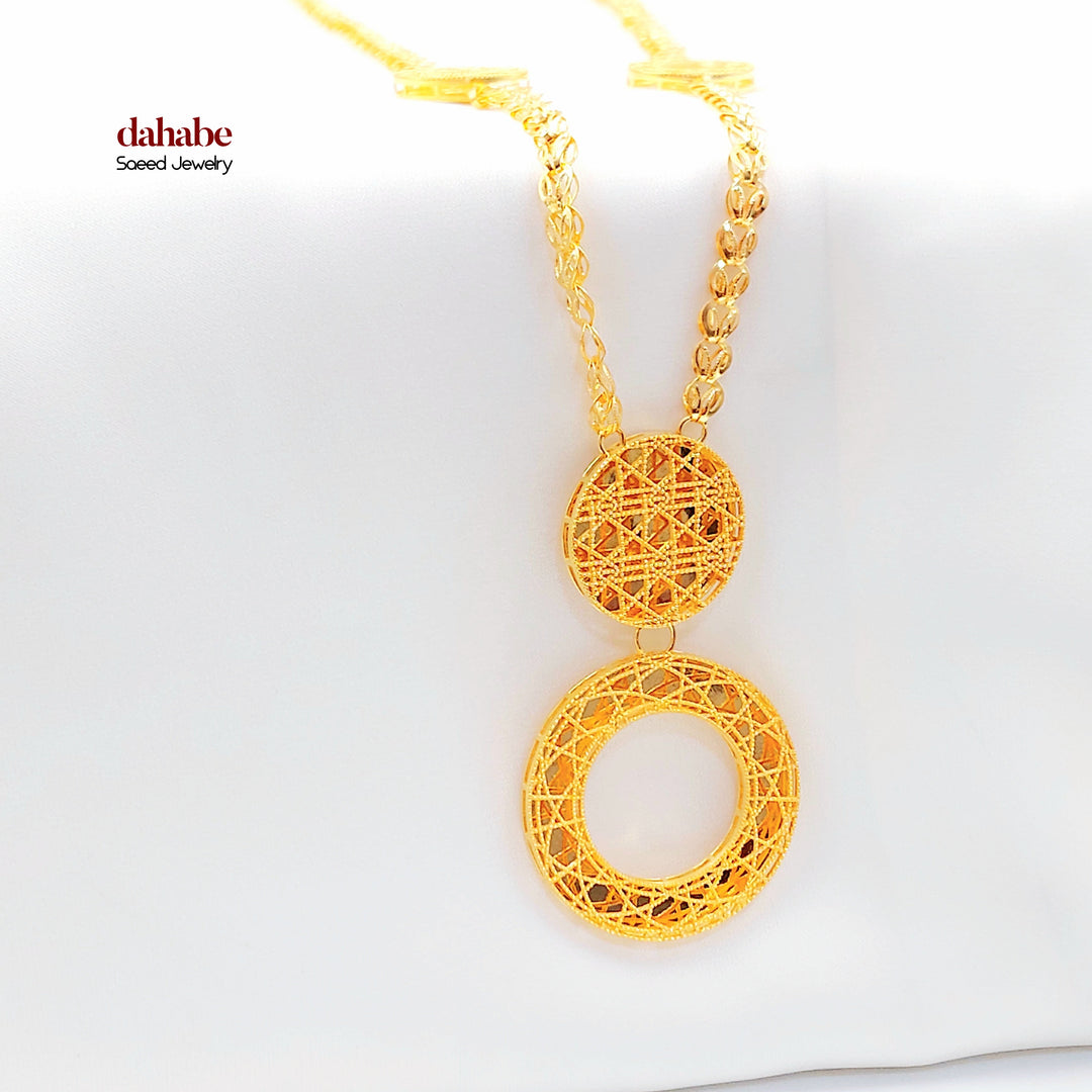 21K عقد اكسترا-مجوهرات الشيخ سعيد-Saeed Jewelry 
