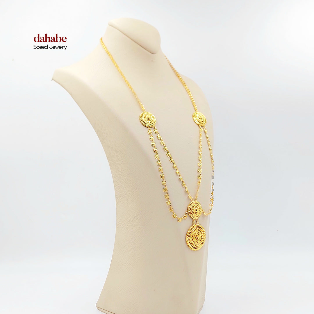 21K عقد اكسترا-مجوهرات الشيخ سعيد-Saeed Jewelry 