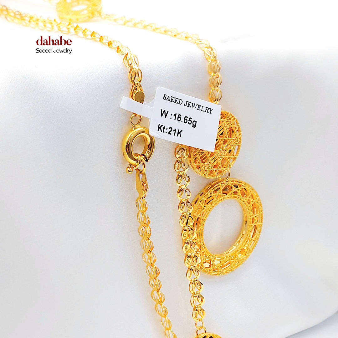 21K عقد اكسترا-مجوهرات الشيخ سعيد-Saeed Jewelry 