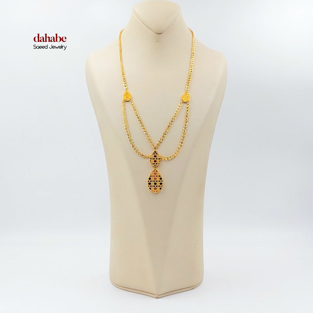 21K عقد اكسترا-مجوهرات الشيخ سعيد-Saeed Jewelry 