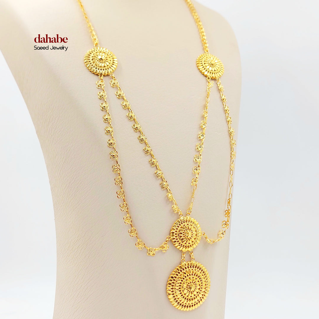 21K عقد اكسترا-مجوهرات الشيخ سعيد-Saeed Jewelry 