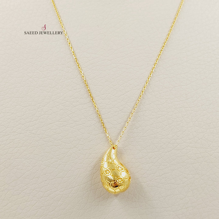 21K عقد لوزة اكسترا-مجوهرات الشيخ سعيد-Saeed Jewelry 