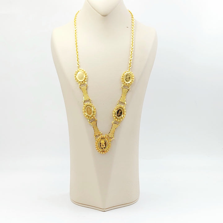 21K عقد اونصه اكسترا-مجوهرات الشيخ سعيد-Saeed Jewelry 