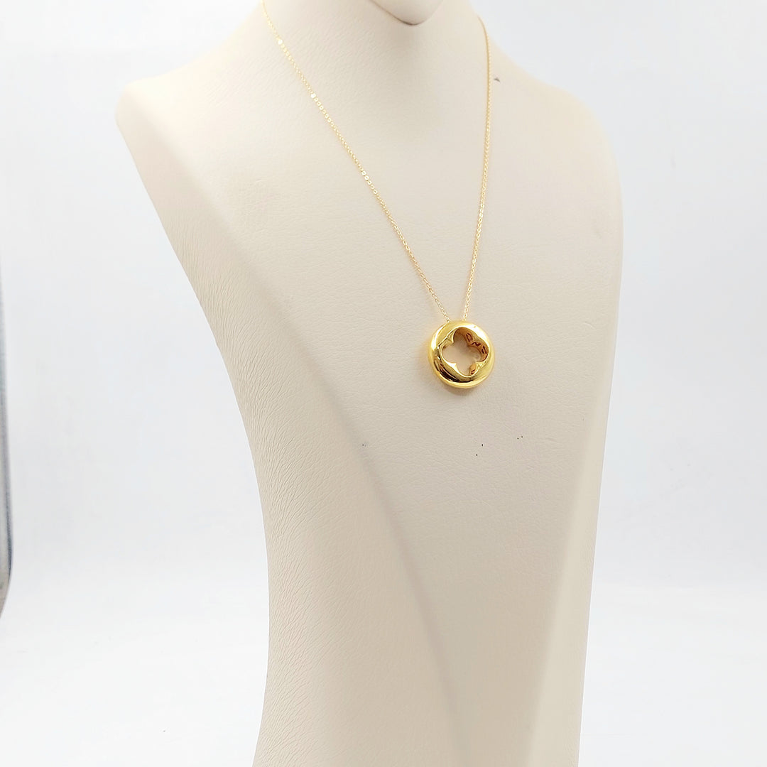 21K عقد وردة اكسترا-مجوهرات الشيخ سعيد-Saeed Jewelry 