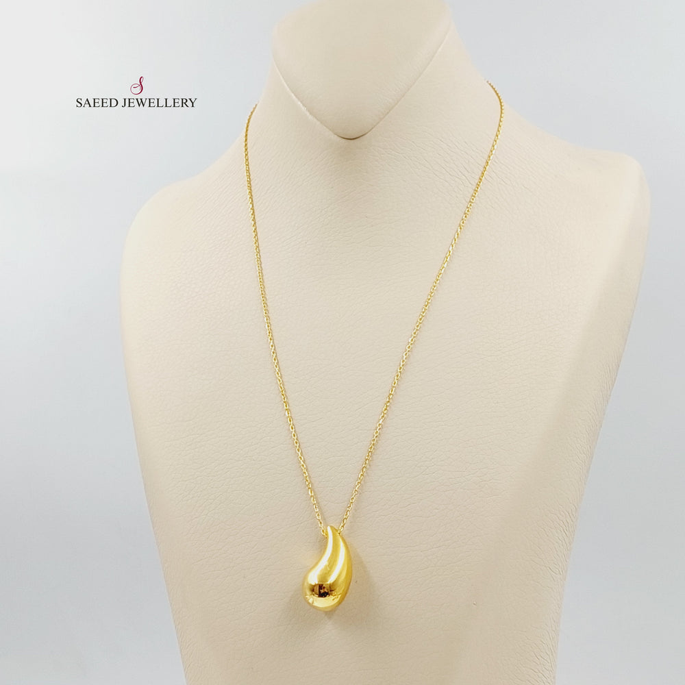 21K عقد لوزة اكسترا-مجوهرات الشيخ سعيد-Saeed Jewelry 