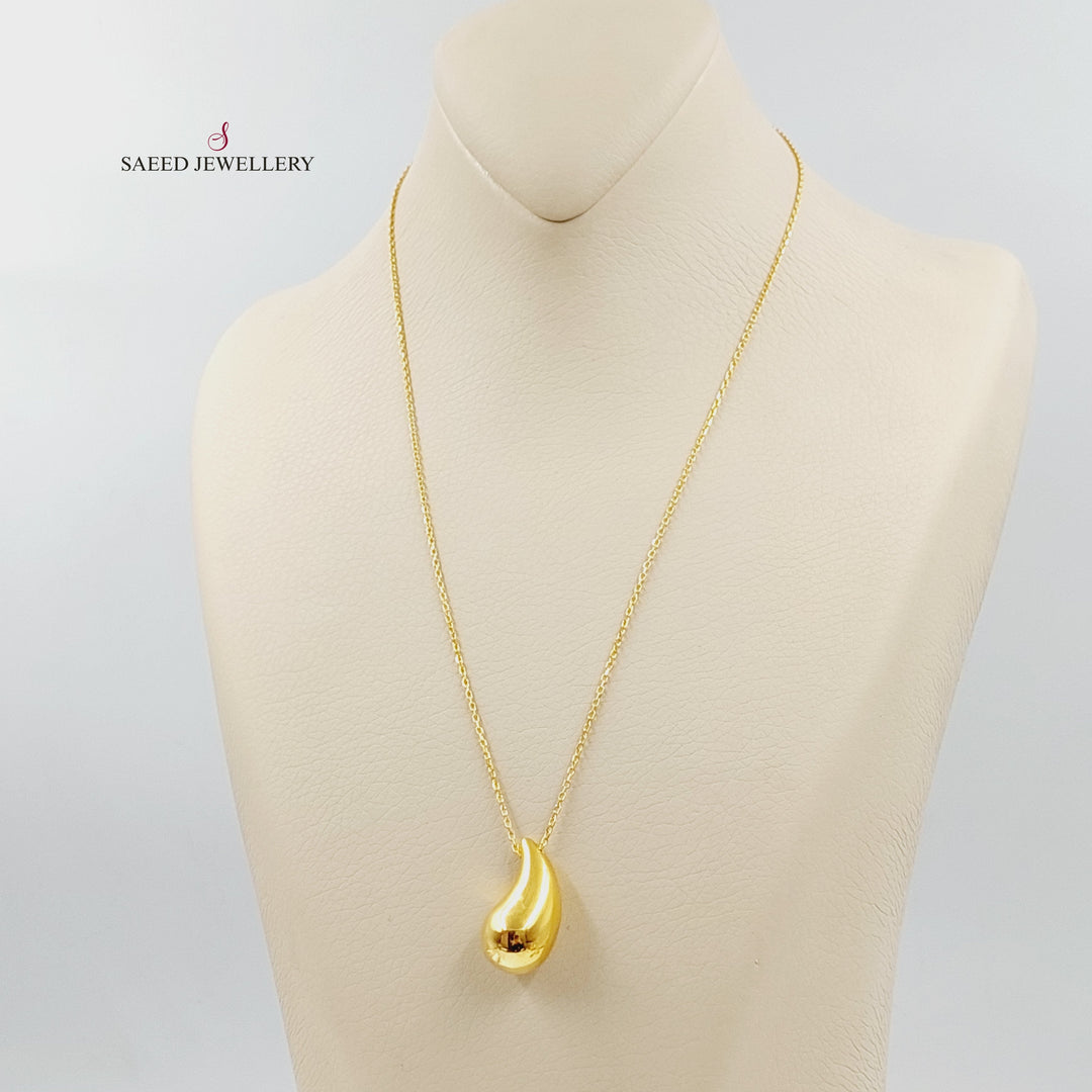 21K عقد لوزة اكسترا-مجوهرات الشيخ سعيد-Saeed Jewelry 