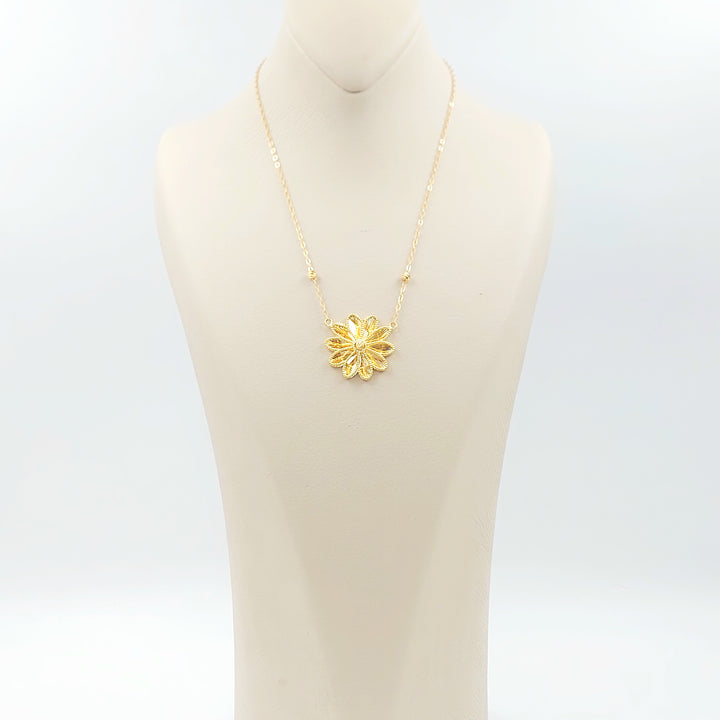 21K عقد شمس اكسترا-مجوهرات الشيخ سعيد-Saeed Jewelry 