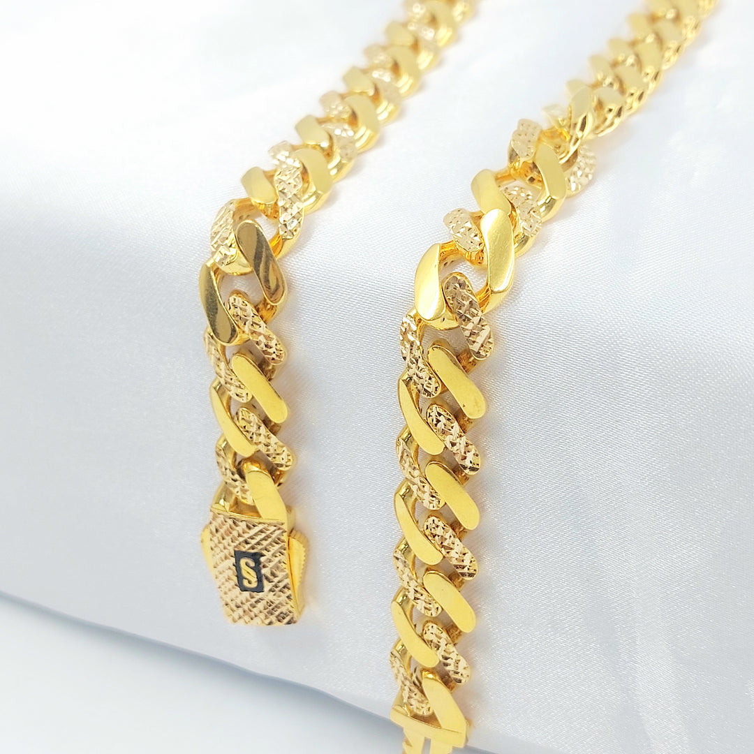 21K عقد جنزير اكسترا-مجوهرات الشيخ سعيد-Saeed Jewelry 