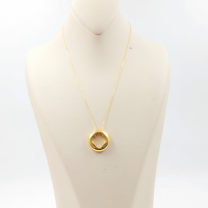 21K عقد وردة اكسترا-مجوهرات الشيخ سعيد-Saeed Jewelry 