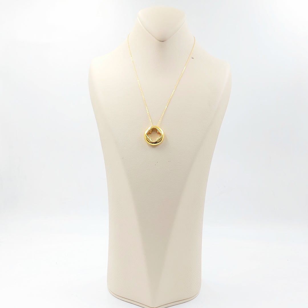 21K عقد وردة اكسترا-مجوهرات الشيخ سعيد-Saeed Jewelry 