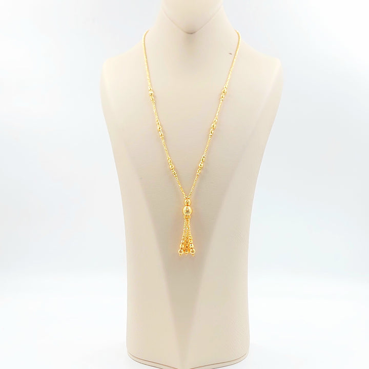 21K عقد مسبحة اكسترا-مجوهرات الشيخ سعيد-Saeed Jewelry 