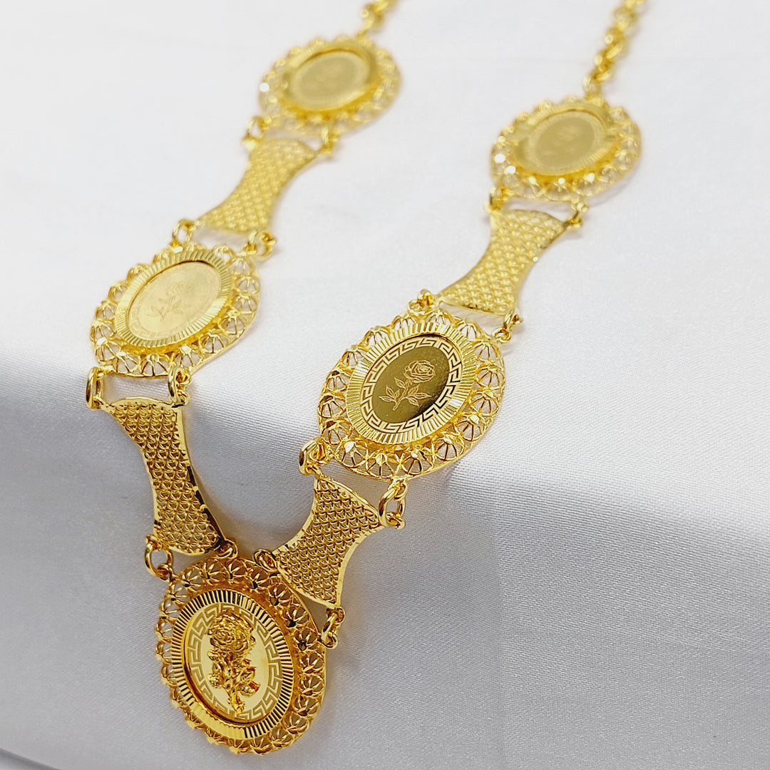 21K عقد اونصه اكسترا-مجوهرات الشيخ سعيد-Saeed Jewelry 