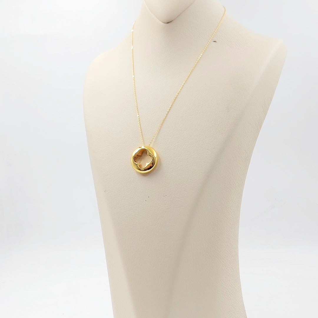 21K عقد وردة اكسترا-مجوهرات الشيخ سعيد-Saeed Jewelry 