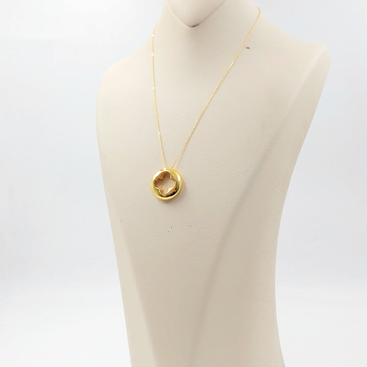 21K عقد وردة اكسترا-مجوهرات الشيخ سعيد-Saeed Jewelry 