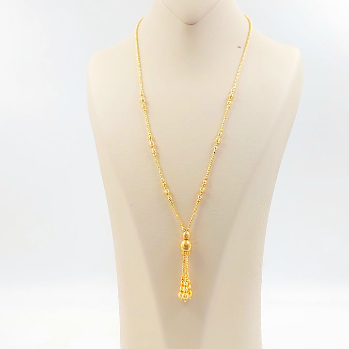 21K عقد مسبحة اكسترا-مجوهرات الشيخ سعيد-Saeed Jewelry 