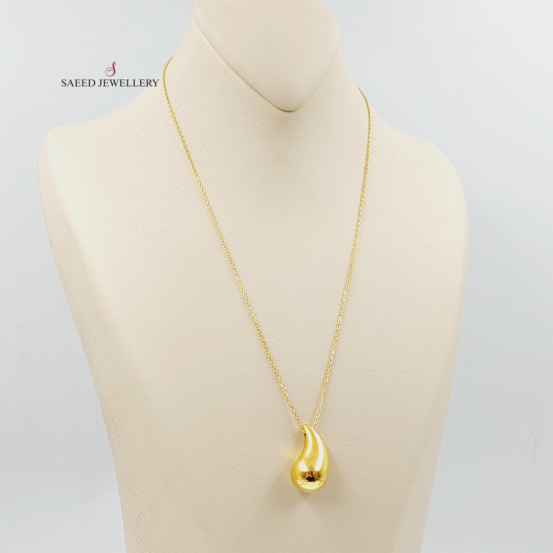 21K عقد لوزة اكسترا-مجوهرات الشيخ سعيد-Saeed Jewelry 