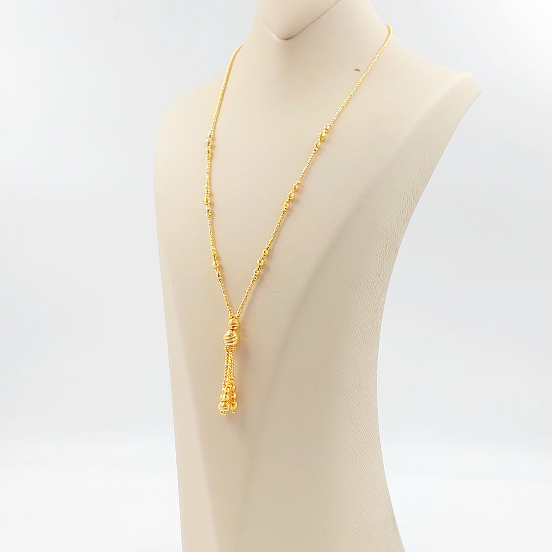 21K عقد مسبحة اكسترا-مجوهرات الشيخ سعيد-Saeed Jewelry 