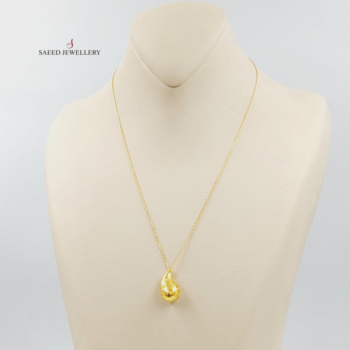 21K عقد لوزة اكسترا-مجوهرات الشيخ سعيد-Saeed Jewelry 