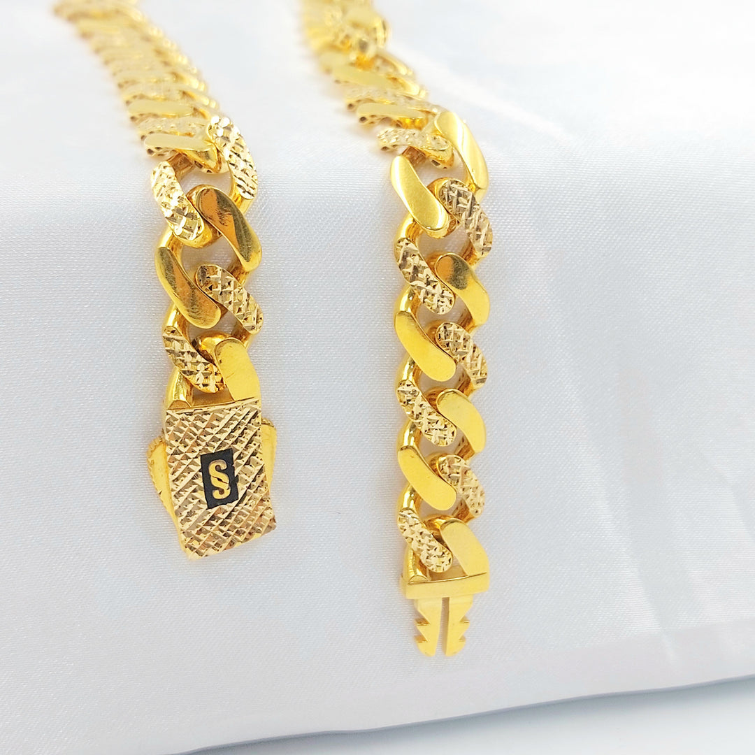 21K عقد جنزير اكسترا-مجوهرات الشيخ سعيد-Saeed Jewelry 