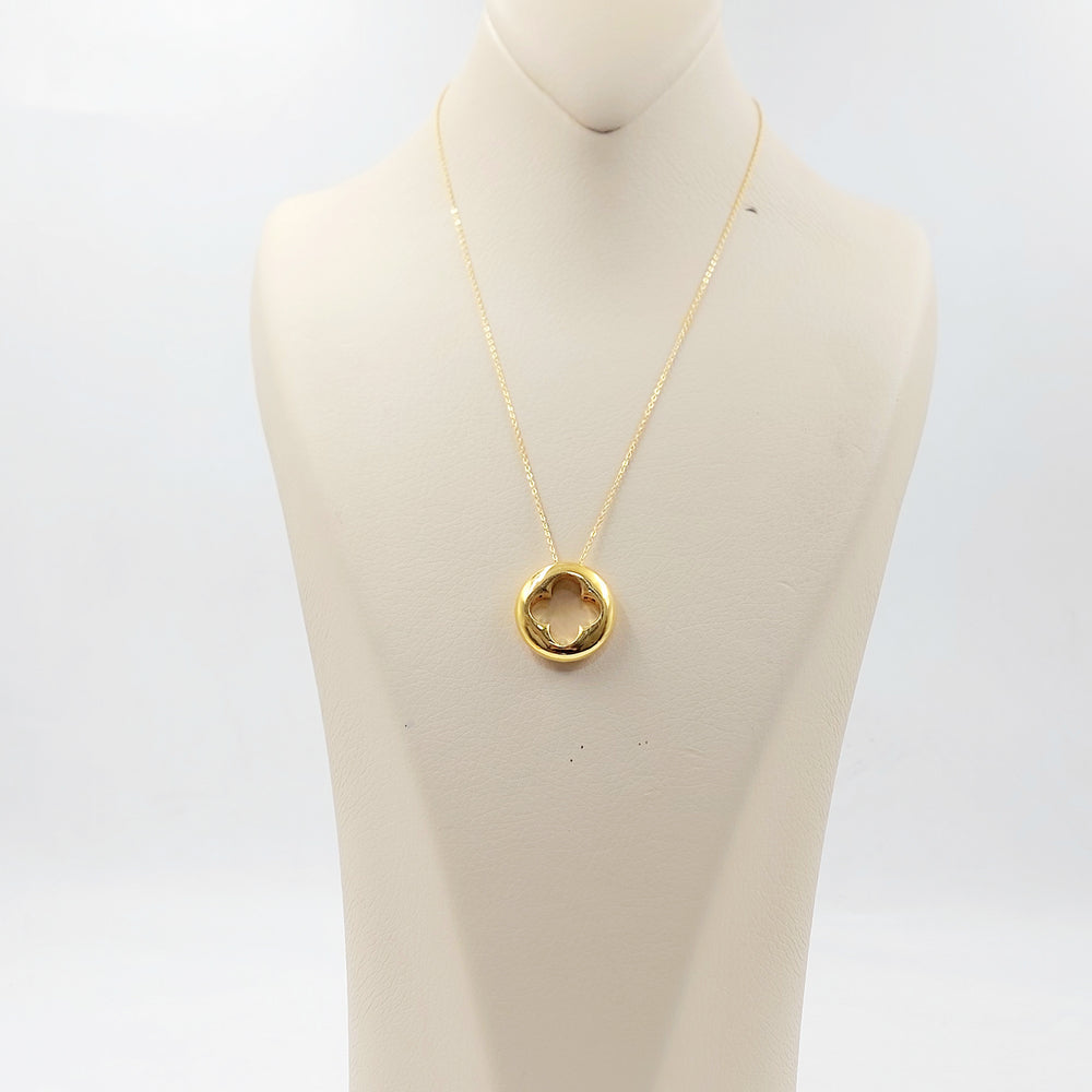 21K عقد وردة اكسترا-مجوهرات الشيخ سعيد-Saeed Jewelry 