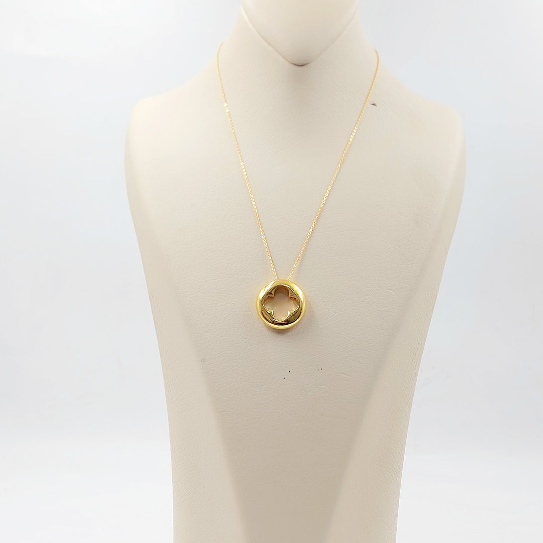 21K عقد وردة اكسترا-مجوهرات الشيخ سعيد-Saeed Jewelry 