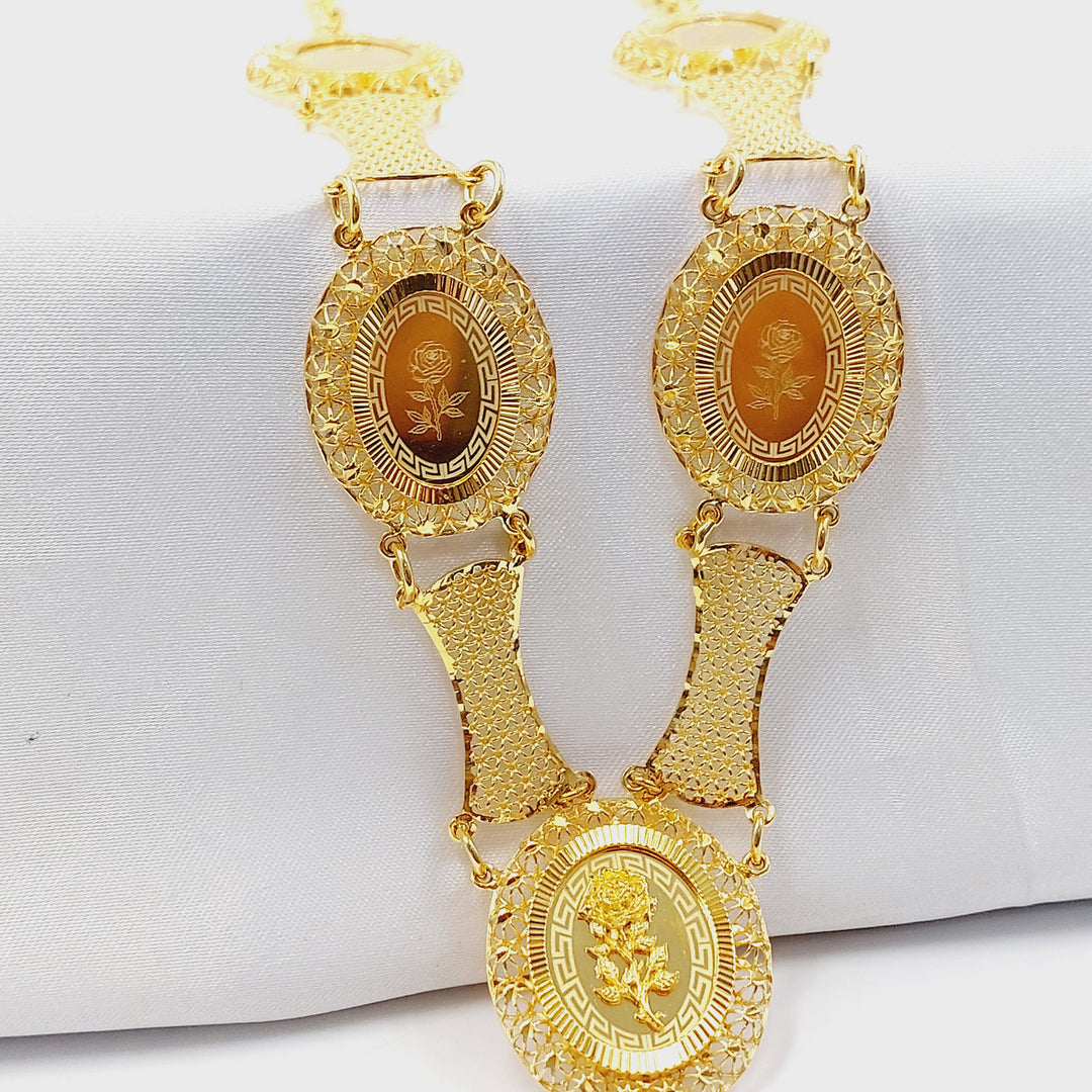 21K عقد اونصه اكسترا-مجوهرات الشيخ سعيد-Saeed Jewelry 