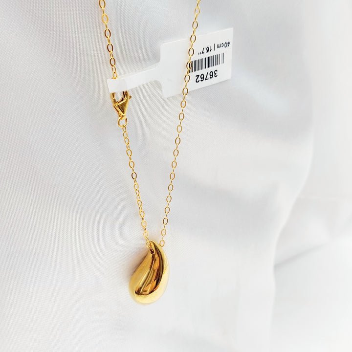 21K عقد لوزة اكسترا-مجوهرات الشيخ سعيد-Saeed Jewelry 