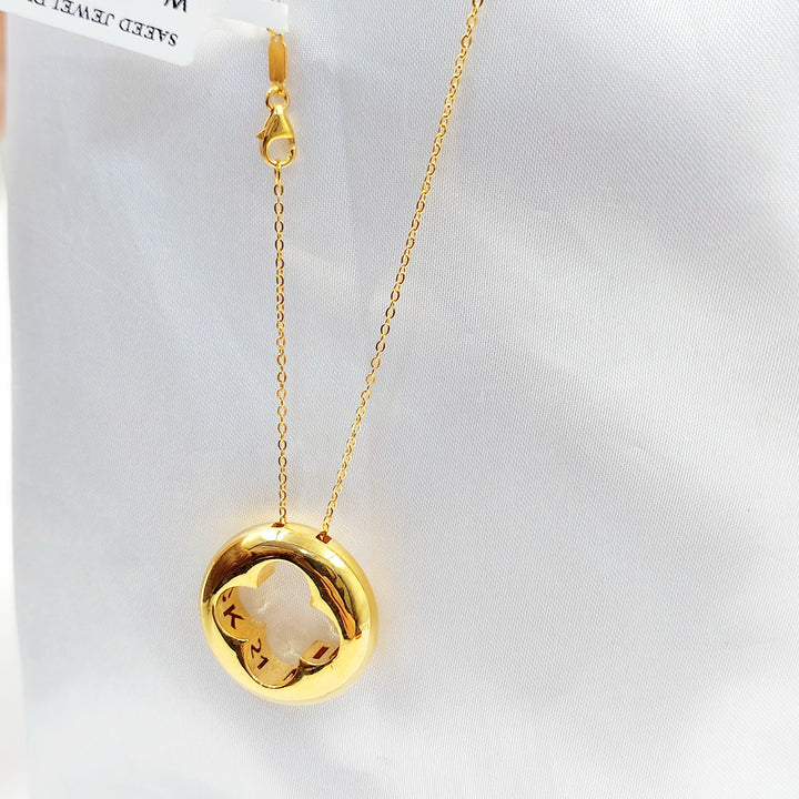 21K عقد وردة اكسترا-مجوهرات الشيخ سعيد-Saeed Jewelry 