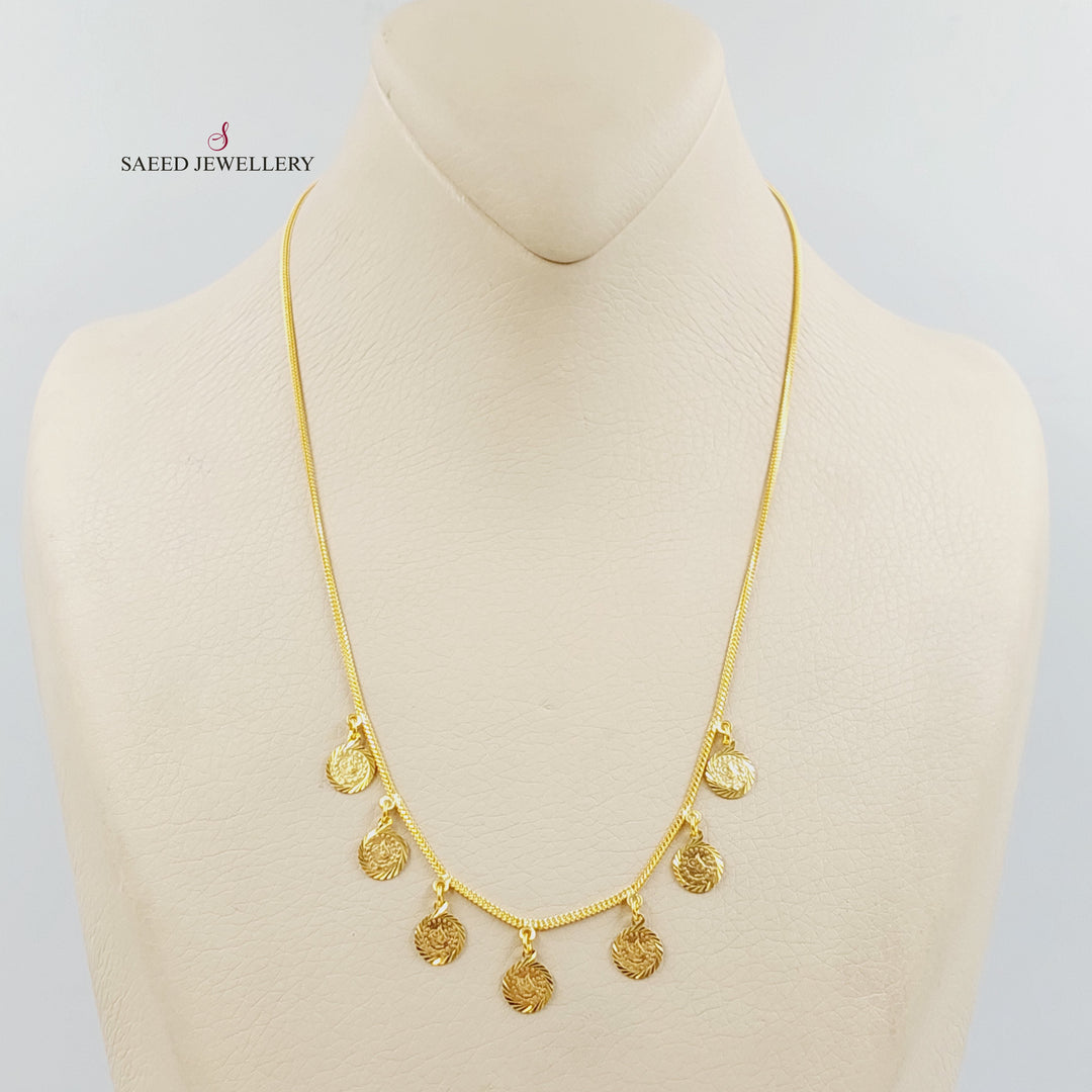 21K عقد اثمان اكسترا-مجوهرات الشيخ سعيد-Saeed Jewelry 