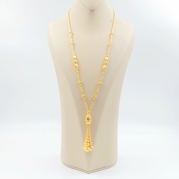 21K عقد مسبحة اكسترا-مجوهرات الشيخ سعيد-Saeed Jewelry 