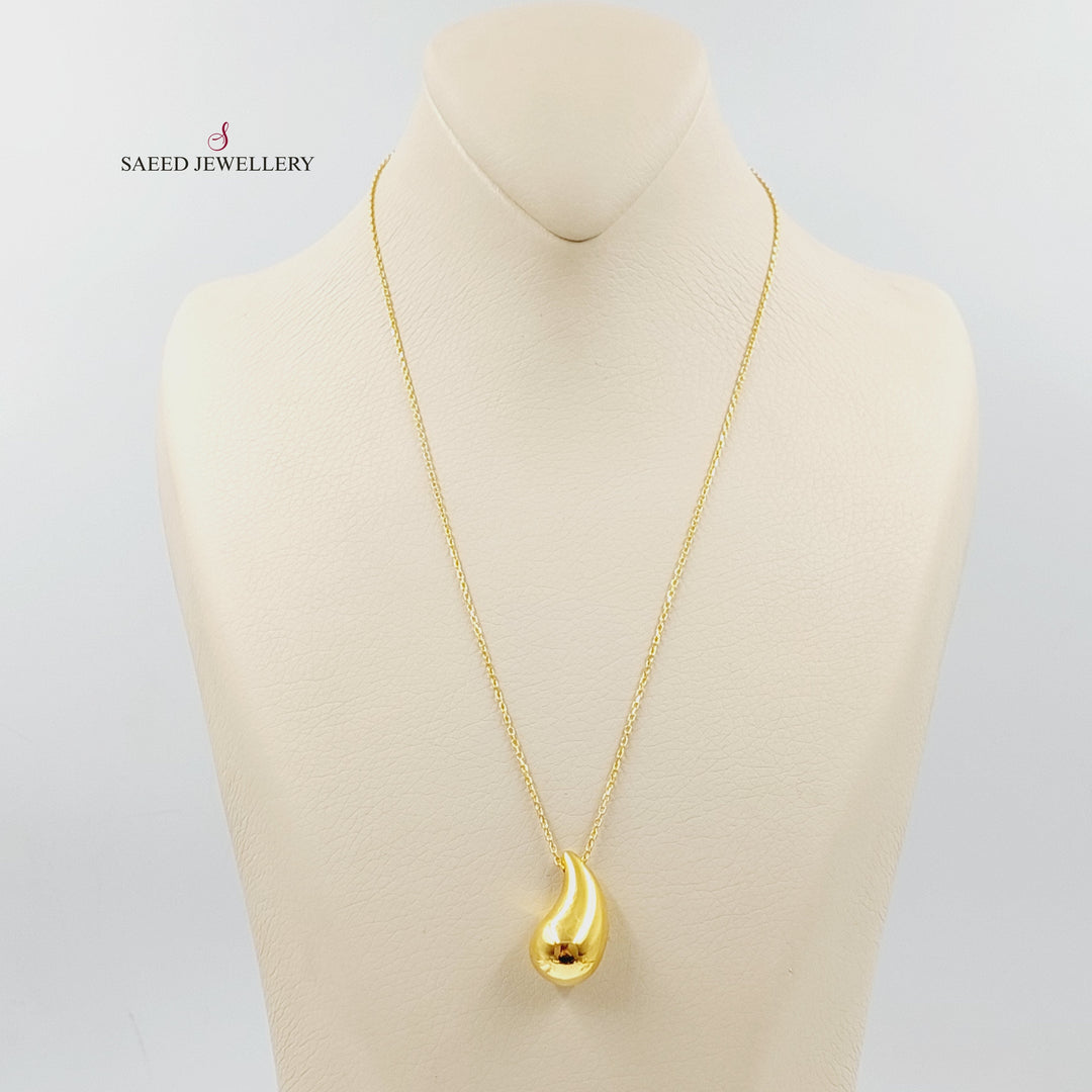 21K عقد لوزة اكسترا-مجوهرات الشيخ سعيد-Saeed Jewelry 