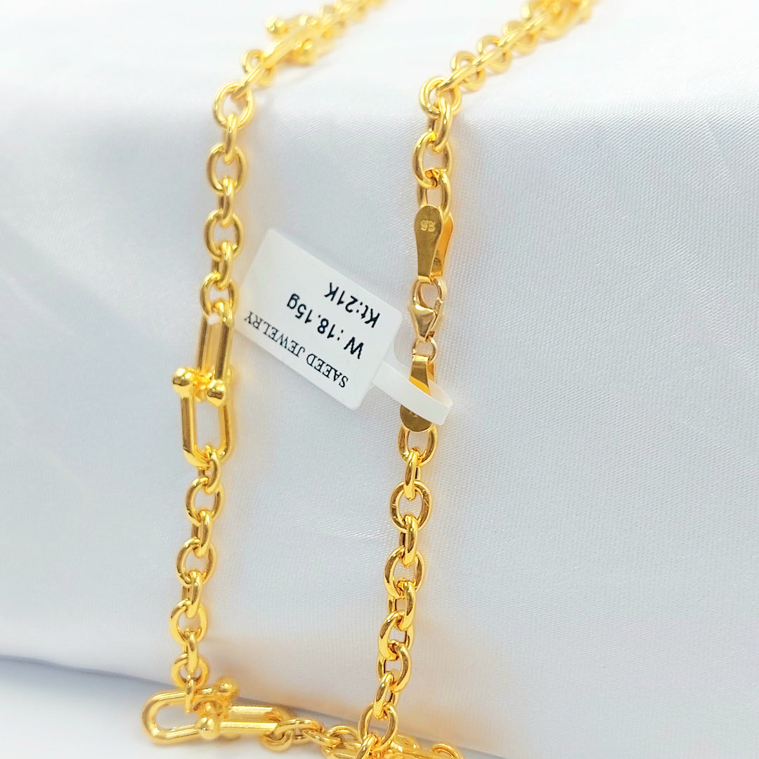 21K عقد بيبر كليب اكسترا-مجوهرات الشيخ سعيد-Saeed Jewelry 