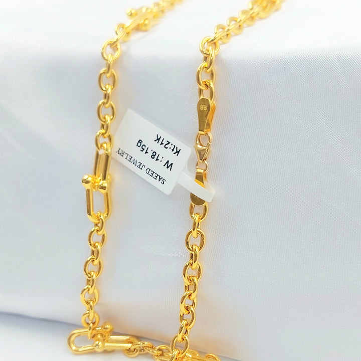 21K عقد بيبر كليب اكسترا-مجوهرات الشيخ سعيد-Saeed Jewelry 