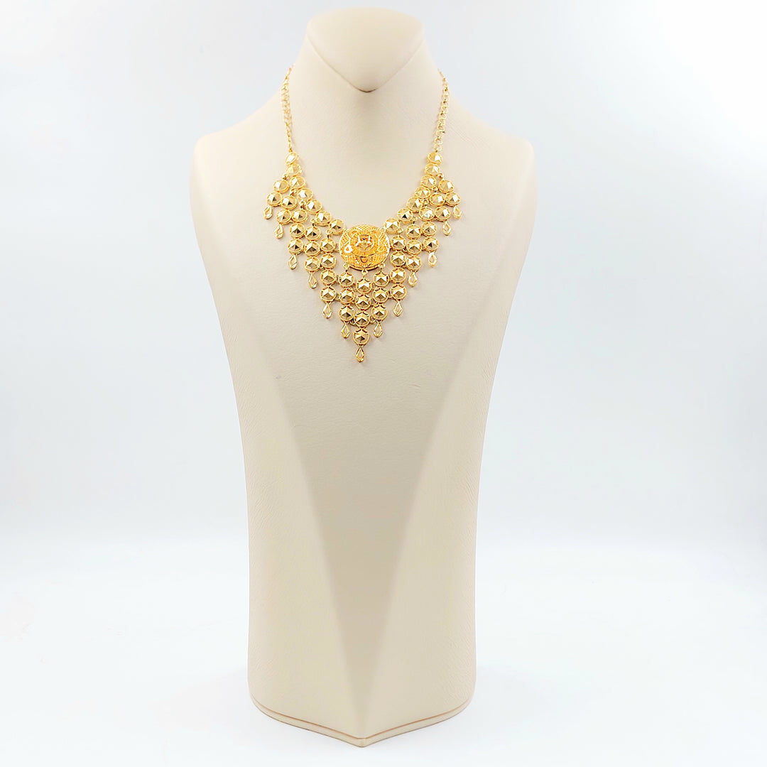 21K عقد شمس اكسترا-مجوهرات الشيخ سعيد-Saeed Jewelry 