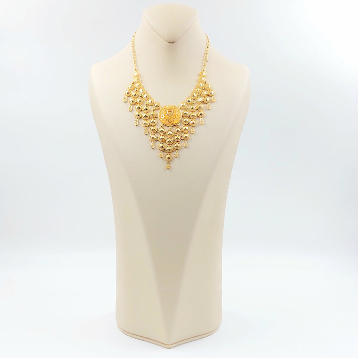 21K عقد شمس اكسترا-مجوهرات الشيخ سعيد-Saeed Jewelry 