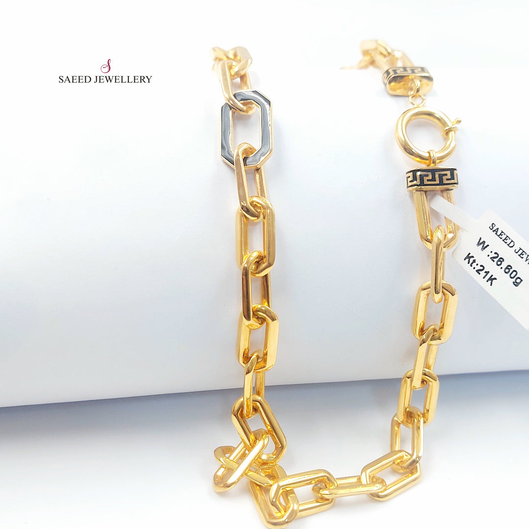 21K عقد بيبر كليب مينا-مجوهرات الشيخ سعيد-Saeed Jewelry 