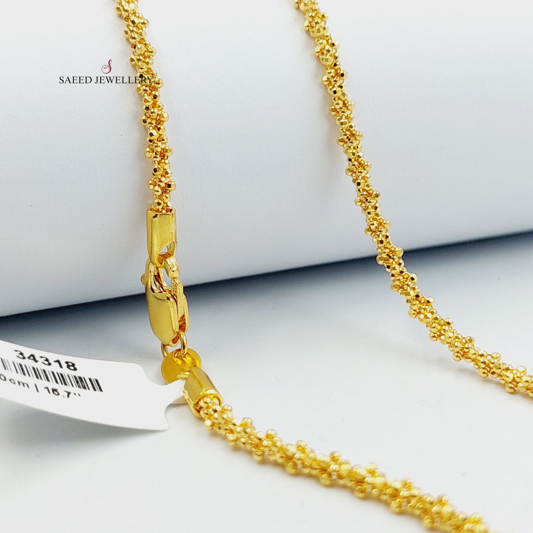 21K عقد فانسي-مجوهرات الشيخ سعيد-Saeed Jewelry 