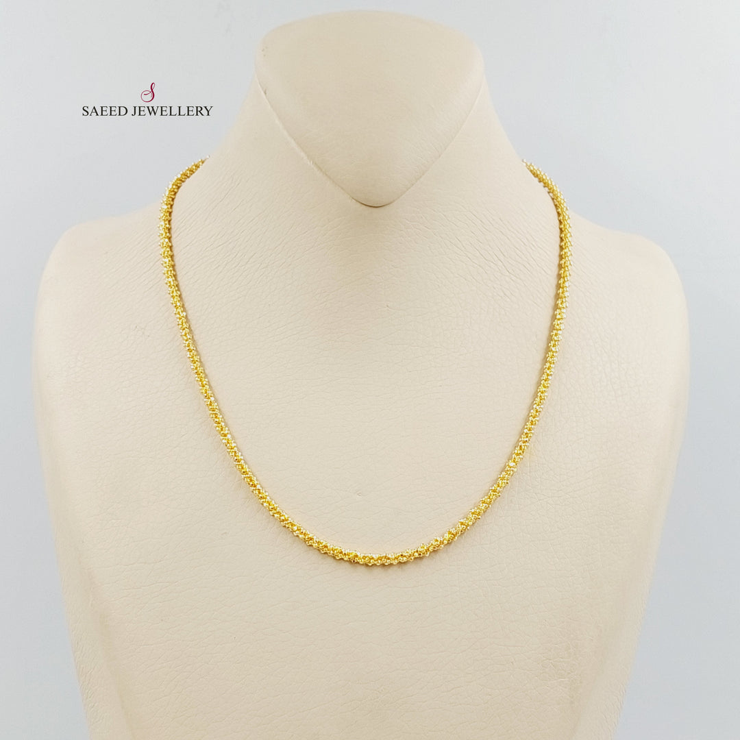 21K عقد فانسي-مجوهرات الشيخ سعيد-Saeed Jewelry 