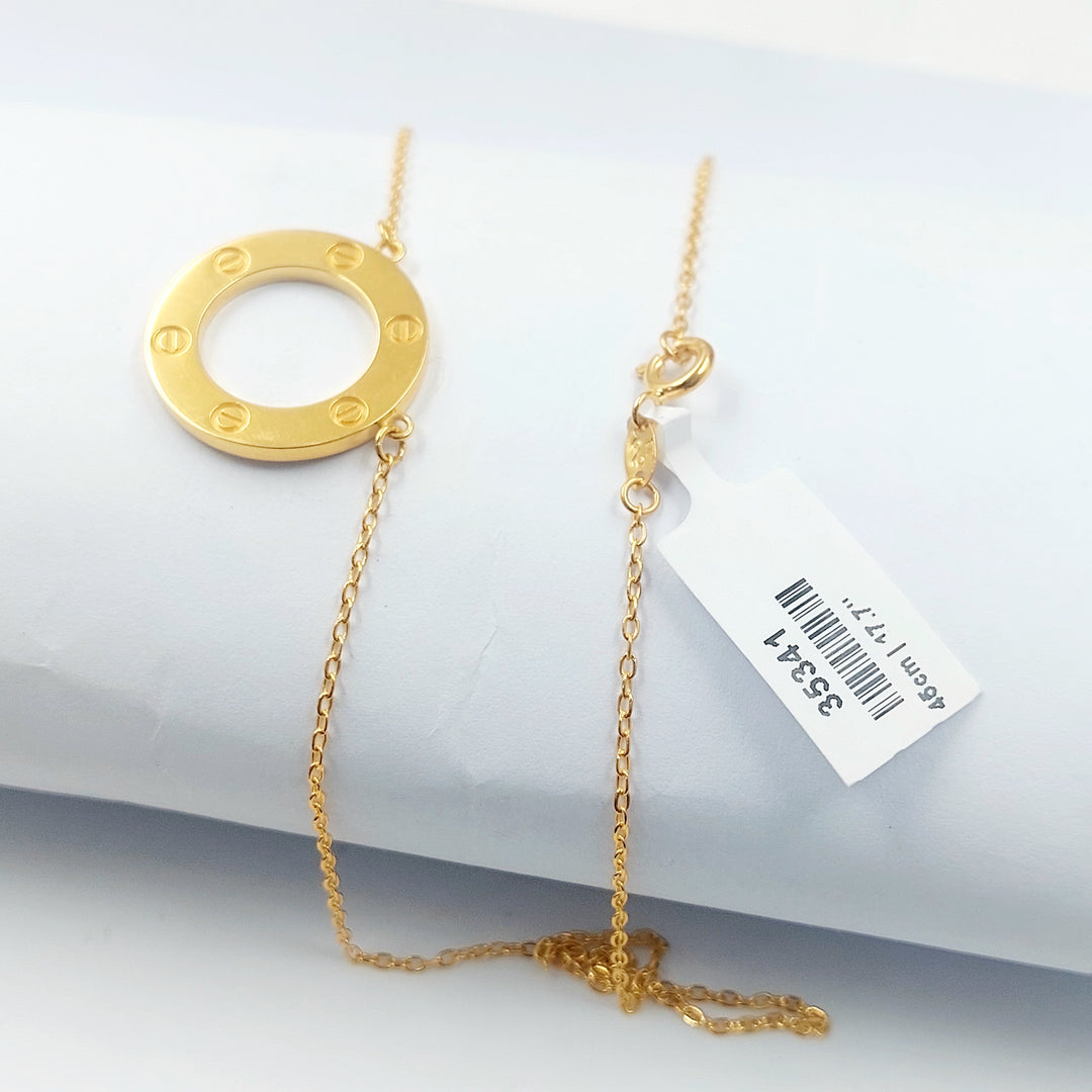 21K عقد فيجارو-مجوهرات الشيخ سعيد-Saeed Jewelry 