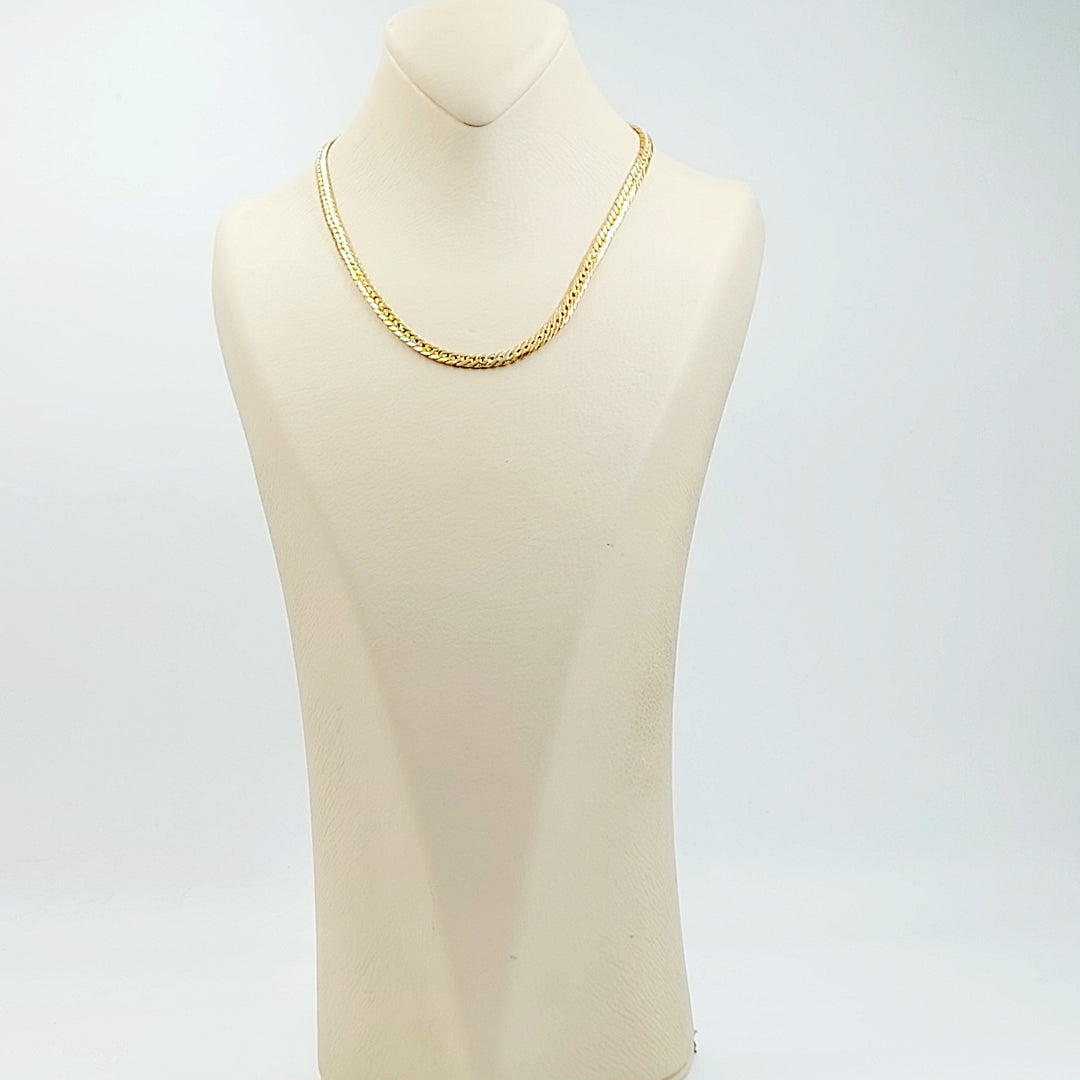 21K عقد مبسط-مجوهرات الشيخ سعيد-Saeed Jewelry 