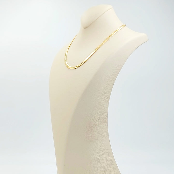 21K عقد مبسط-مجوهرات الشيخ سعيد-Saeed Jewelry 