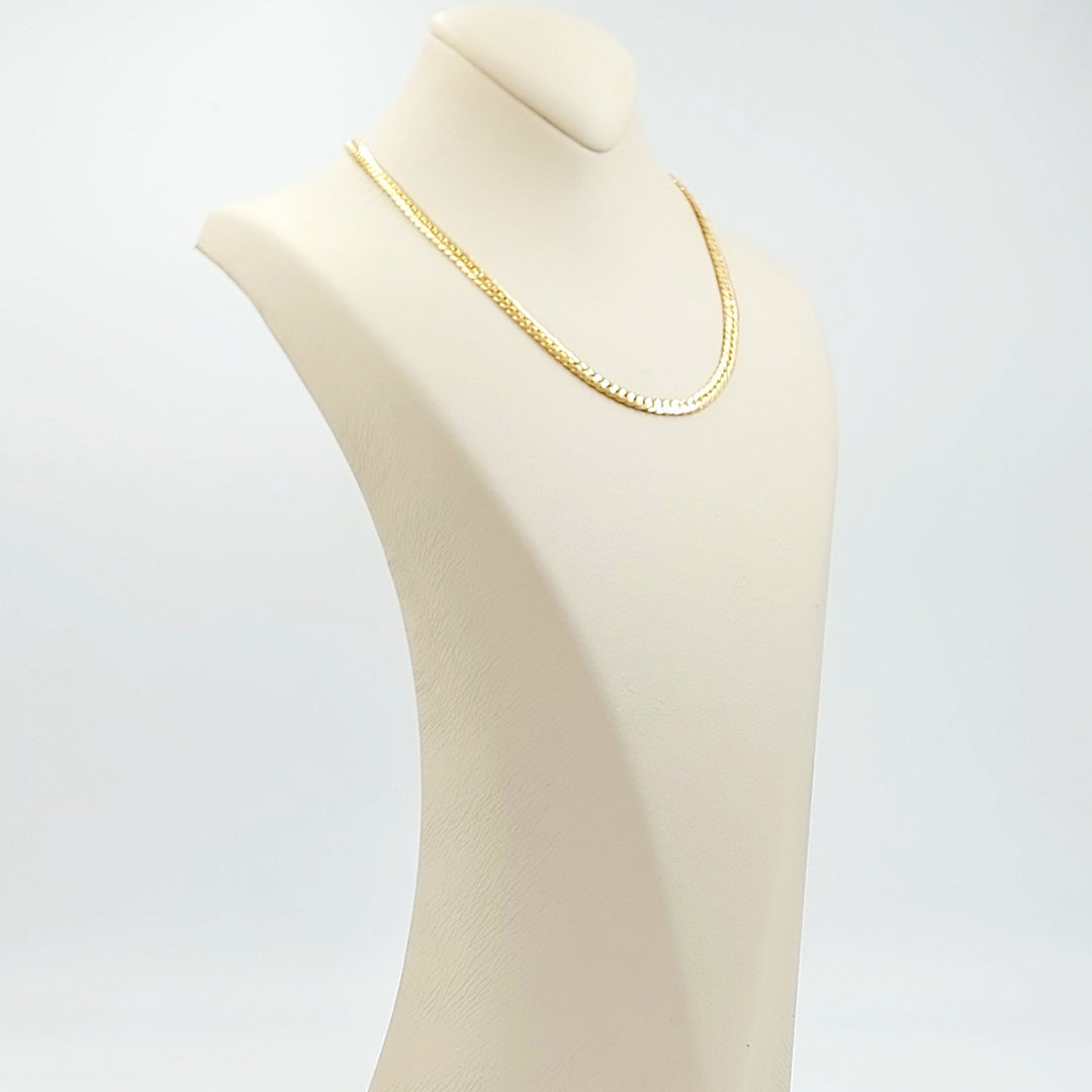 21K عقد مبسط-مجوهرات الشيخ سعيد-Saeed Jewelry 